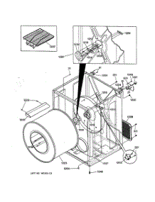 03 - Cabinet & Drum parts for Ge Dryer DSXH43GV0WW from AppliancePartsPros.com