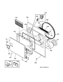 02 - Front Panel & Door parts for Ge Dryer DVL223EY0AA from AppliancePartsPros.com