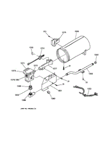 05 - Burner parts for Ge Dryer DBL333GY0AA from AppliancePartsPros.com