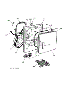 02 - Front Panel & Door parts for Ge Dryer DCSR473EV0WW from AppliancePartsPros.com