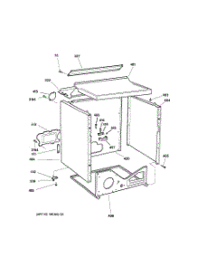 03 - Cabinet parts for Ge Dryer DCXR453EV0WW from AppliancePartsPros.com