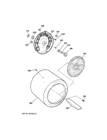 04 - Drum parts for Ge Dryer DCXR453EV0WW from AppliancePartsPros.com