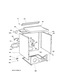 03 - Cabinet parts for Ge Dryer DCXR453GV0AA from AppliancePartsPros.com
