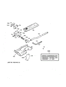 05 - Gas Valve & Burner Assembly parts for Ge Dryer DCXR453GV0AA from AppliancePartsPros.com