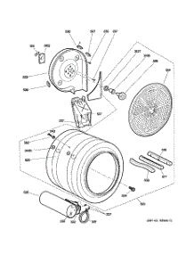 06 - Drum parts for Ge Dryer PFDN440GL1WW from AppliancePartsPros.com