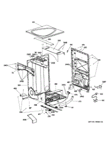 04 - Cabinet & Top Panel parts for Ge Dryer PFDS451GL1WW from AppliancePartsPros.com