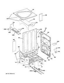 04 - Cabinet parts for Ge Dryer DPVH880GJ2WW from AppliancePartsPros.com