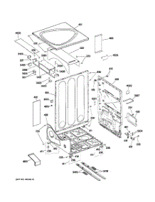 05 - Cabinet parts for Ge Dryer DPVH890EJ2WW from AppliancePartsPros.com
