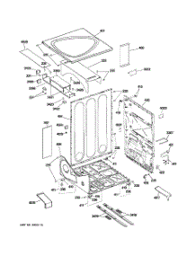 04 - Cabinet parts for Ge Dryer DPVH890GJ1MG from AppliancePartsPros.com