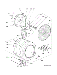 06 - Drum parts for Ge Dryer DPVH880GJ2MV from AppliancePartsPros.com