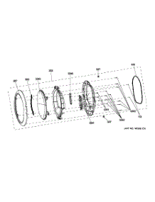 03 - Door parts for Ge Dryer GFDN245GL0BB from AppliancePartsPros.com