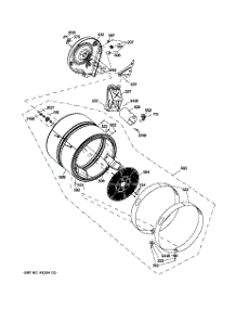 06 - Drum parts for Ge Dryer GFDN245GL0BB from AppliancePartsPros.com
