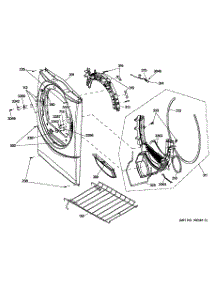 02 - Front Panel parts for Ge Dryer GFDN240GL0WW from AppliancePartsPros.com