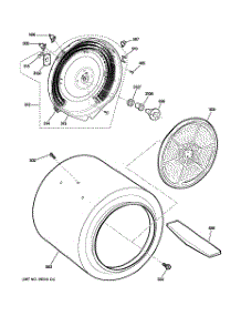 04 - Drum parts for Ge Dryer GTDL200EM0WW from AppliancePartsPros.com