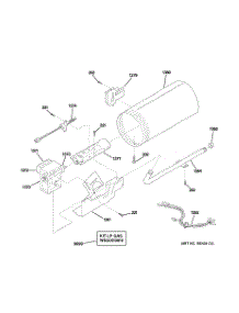 05 - Burner parts for Ge Dryer DCCH43GH2WW from AppliancePartsPros.com