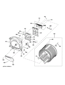 04 - Drum parts for Ge Dryer DCVH485EK0MS from AppliancePartsPros.com