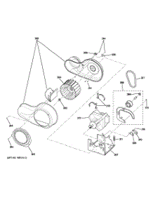 05 - Motor & Blower parts for Ge Dryer DCVH485EK0MS from AppliancePartsPros.com