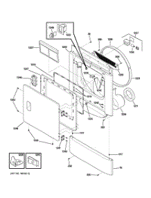 02 - Front Panel & Door parts for Ge Dryer DSXH47EG0WW from AppliancePartsPros.com