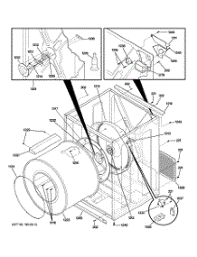 03 - Cabinet & Drum parts for Ge Dryer DSXH47EG0WW from AppliancePartsPros.com