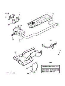 05 - Gas Valve & Burner Assembly parts for Ge Dryer DISR333FG0WW from AppliancePartsPros.com