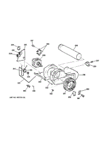 06 - Blower & Drive Assembly parts for Ge Dryer DMCD330GG0WC from AppliancePartsPros.com