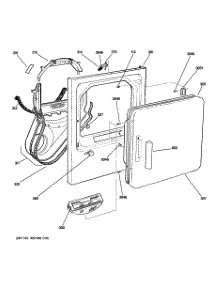 02 - Front Panel & Door parts for Ge Dryer DLSR483EE2CC from AppliancePartsPros.com