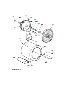 04 - Drum parts for Ge Dryer DQSR483GG0WW from AppliancePartsPros.com