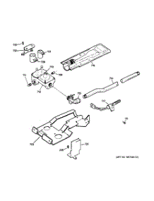 06 - Gas Valve & Burner Assembly parts for Ge Dryer DCCB330GD3WC from AppliancePartsPros.com