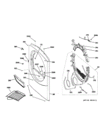 02 - Front Panel parts for Ge Dryer DHDVH52GF1WW from AppliancePartsPros.com