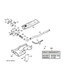 05 - Gas Valve & Burner Assembly parts for Ge Dryer DWXR483GB2WW from AppliancePartsPros.com