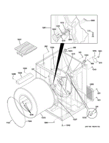 03 - Cabinet & Drum parts for Ge Dryer DPXH46GF0WW from AppliancePartsPros.com
