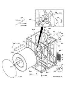 03 - Cabinet & Drum parts for Ge Dryer DCCH43GF0WW from AppliancePartsPros.com