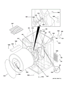 03 - Cabinet & Drum parts for Ge Dryer DSXH43GF0WW from AppliancePartsPros.com