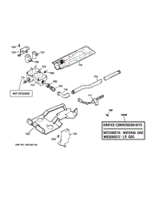 08 - Gas Valve & Burner Assembly parts for Ge Dryer DDC4500SPMWH from AppliancePartsPros.com
