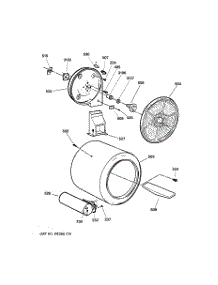04 - Drum parts for Ge Dryer DLLSR33GF0WC from AppliancePartsPros.com