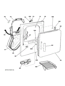 02 - Front Panel & Door parts for Ge Dryer DTSR495EF0GG from AppliancePartsPros.com