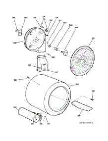 07 - Drum parts for Ge Dryer DCVH515GF0WW from AppliancePartsPros.com