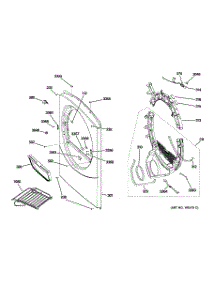 02 - Front Panel parts for Ge Dryer DBVH512GF0GG from AppliancePartsPros.com