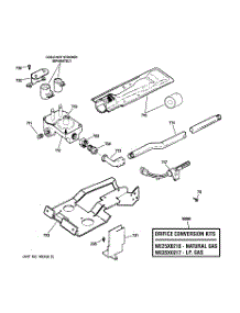 05 - Gas Valve & Burner Assembly parts for Ge Dryer DISR333FC2WW from AppliancePartsPros.com
