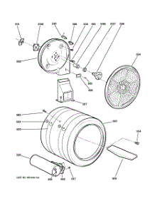 04 - Drum parts for Ge Dryer DNCJ440GA1WC from AppliancePartsPros.com