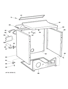 03 - Cabinet parts for Ge Dryer DCCD330ED2WC from AppliancePartsPros.com