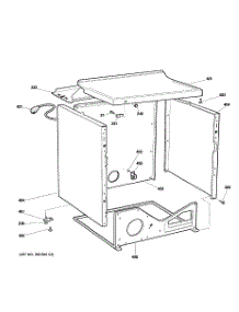 03 - Cabinet parts for Ge Dryer DCCB330GD1WC from AppliancePartsPros.com