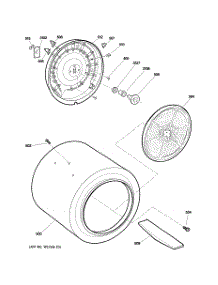04 - Drum parts for Ge Dryer DCCD330ED1KC from AppliancePartsPros.com