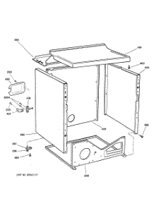 03 - Cabinet parts for Ge Dryer DX4500EE1WW from AppliancePartsPros.com