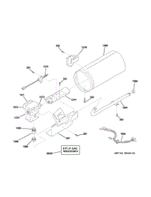 05 - Burner parts for Ge Dryer DBL333GB8CC from AppliancePartsPros.com
