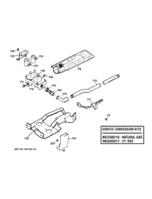05 - Gas Valve & Burner Assembly parts for Ge Dryer DLSR483GE0WW from AppliancePartsPros.com