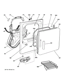 02 - Front Panel & Door parts for Ge Dryer DHDRR48GE0WW from AppliancePartsPros.com
