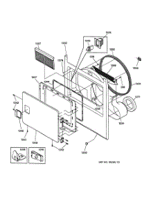 02 - Front Panel & Door parts for Ge Dryer DCCH43EA4WW from AppliancePartsPros.com