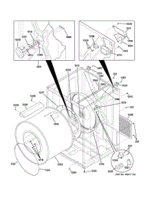 03 - Cabinet & Drum parts for Ge Dryer DCCH43EA4WW from AppliancePartsPros.com