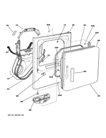 02 - Front Panel & Door parts for Ge Dryer DWSR483GB1CC from AppliancePartsPros.com